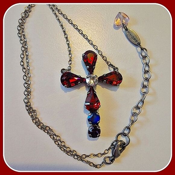 #Sabika Winter '19 #CapsuleCollection #Enjoyable #Heirloom #Cross Necklace #NWOT - Picture 2 of 4